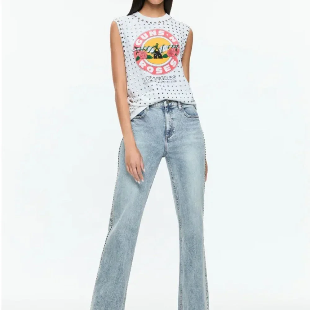 Alice + Olivia BODIE STUDDED JEAN - Picture 3 of 7